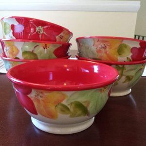 Set of Six Pioneer Woman Bowls